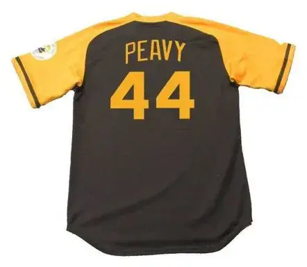 JAKE PEAVY San Diego Padres 1978 Away Majestic Baseball Throwback Jersey 