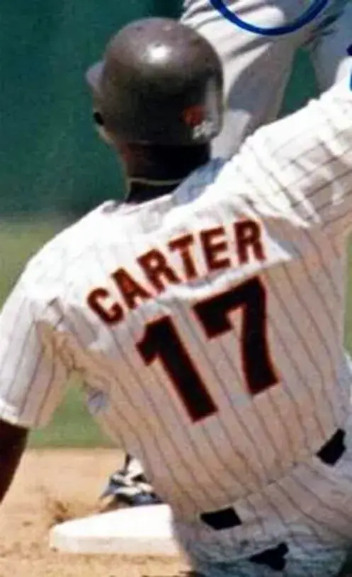 JOE CARTER San Diego Padres 1990 Home Majestic Throwback Baseball Jersey 