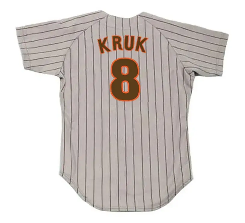 JOHN KRUK San Diego Padres 1988 Away Majestic Throwback Baseball Jersey