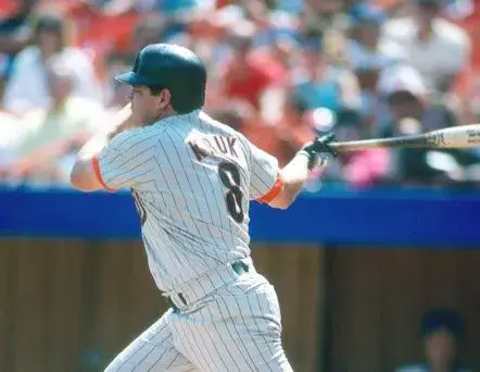 JOHN KRUK San Diego Padres 1988 Away Majestic Throwback Baseball Jersey 