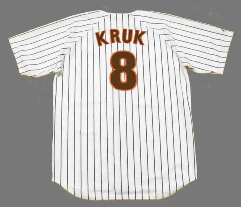 JOHN KRUK San Diego Padres 1988 Home Majestic Throwback Baseball Jersey 