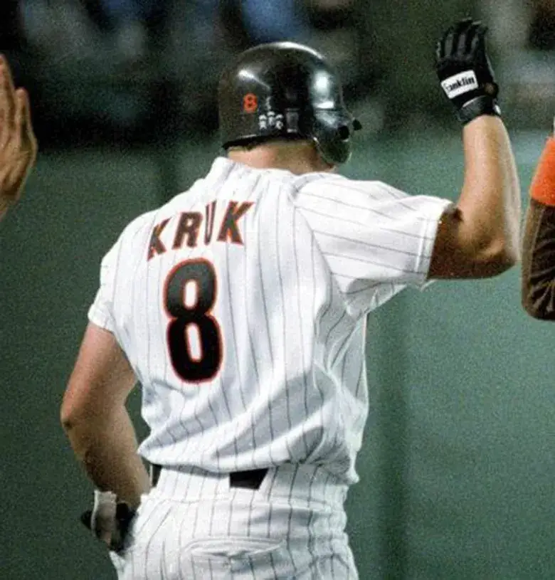 JOHN KRUK San Diego Padres 1988 Home Majestic Throwback Baseball Jersey 