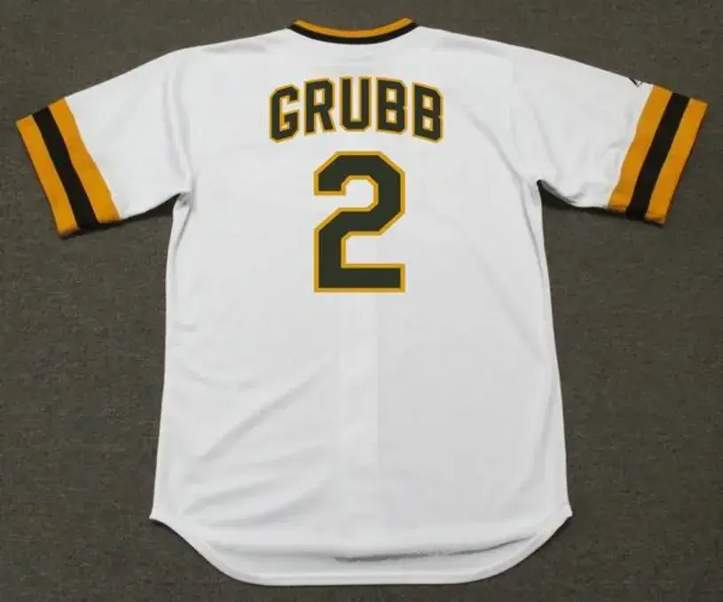 JOHNNY GRUBB San Diego Padres 1974 Majestic Cooperstown Home Baseball Jersey 