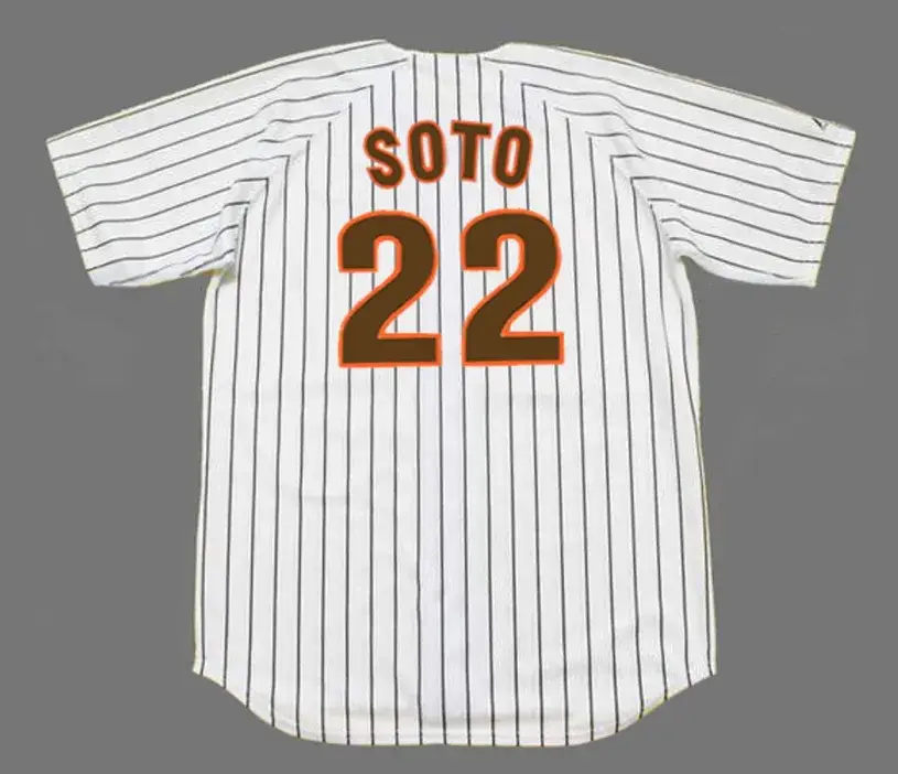 JUAN SOTO San Diego Padres 1980’s Home Majestic Throwback Baseball Jersey 