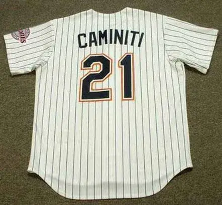 KEN CAMINITI San Diego Padres 1996 Home Majestic Throwback Baseball Jersey 