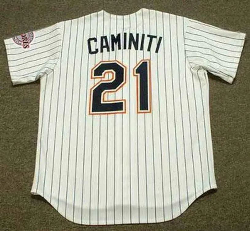 KEN CAMINITI San Diego Padres 1996 Home Majestic Throwback Baseball Jersey 