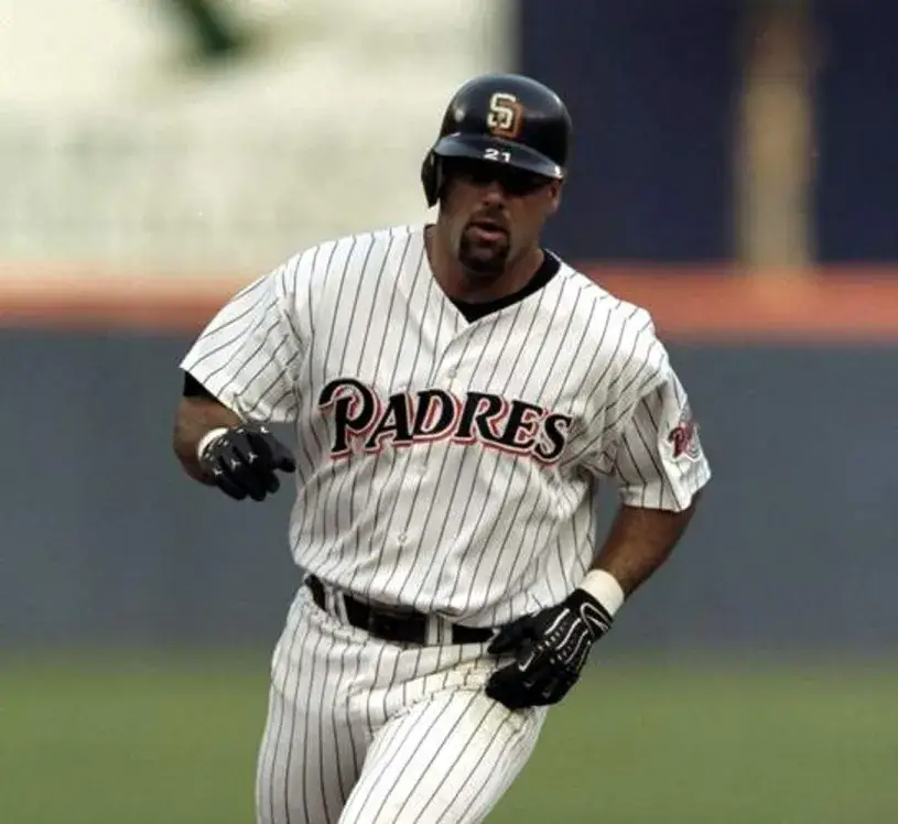 KEN CAMINITI San Diego Padres 1996 Home Majestic Throwback Baseball Jersey 