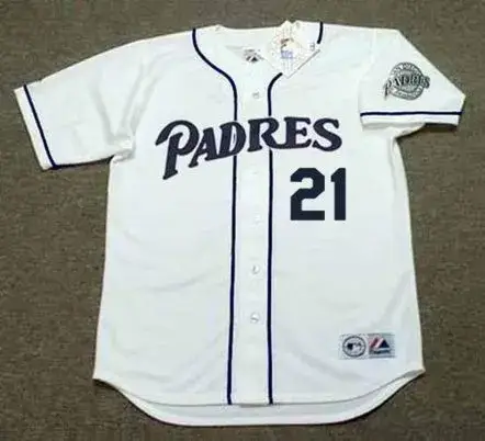 KEN CAMINITI San Diego Padres 1998 Home Majestic Throwback Baseball Jersey 