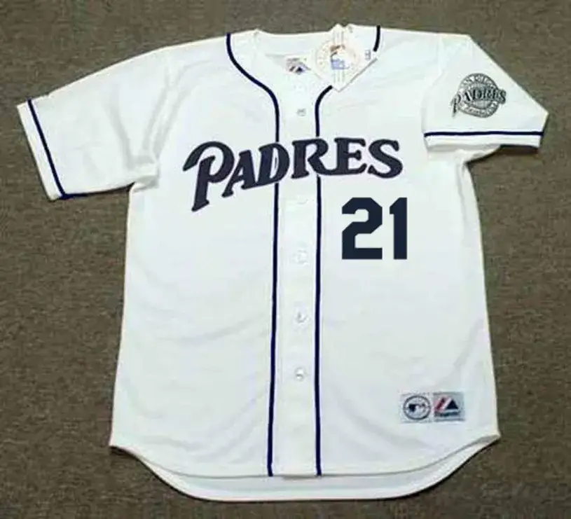 KEN CAMINITI San Diego Padres 1998 Home Majestic Throwback Baseball Jersey 