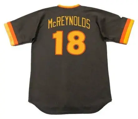 KEVIN McREYNOLDS San Diego Padres 1984 Away Majestic Baseball Throwback Jersey 