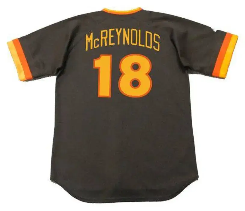 KEVIN McREYNOLDS San Diego Padres 1984 Away Majestic Baseball Throwback Jersey 
