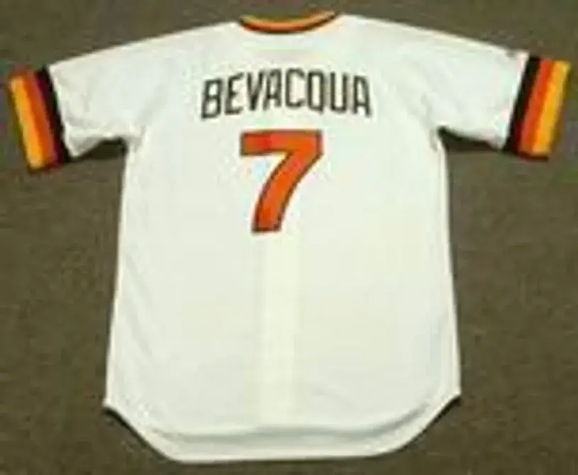 KURT BEVACQUA San Diego Padres 1984 Majestic Cooperstown Throwback Home Baseball Jersey 