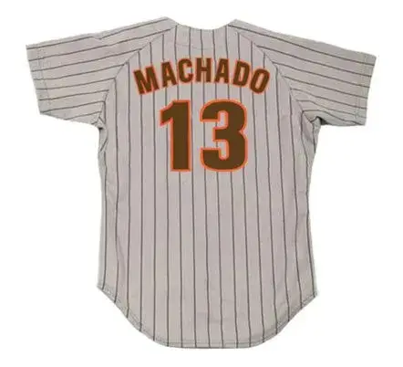 MANNY MACHADO San Diego Padres 1980’s Away Majestic Throwback Baseball Jersey