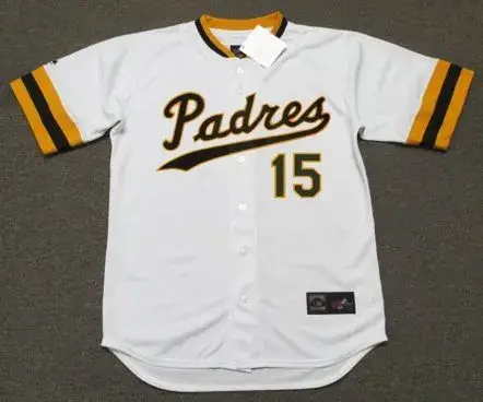 MIKE IVIE San Diego Padres 1974 Majestic Cooperstown Home Baseball Jersey