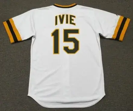 MIKE IVIE San Diego Padres 1974 Majestic Cooperstown Home Baseball Jersey 
