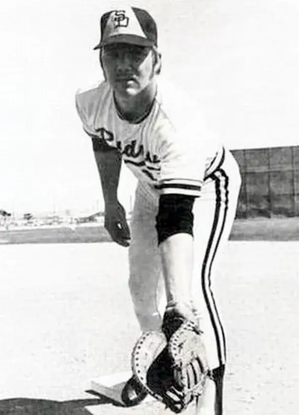 MIKE IVIE San Diego Padres 1974 Majestic Cooperstown Home Baseball Jersey 