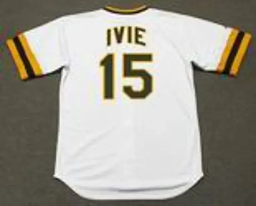 MIKE IVIE San Diego Padres 1974 Majestic Cooperstown Home Baseball Jersey 