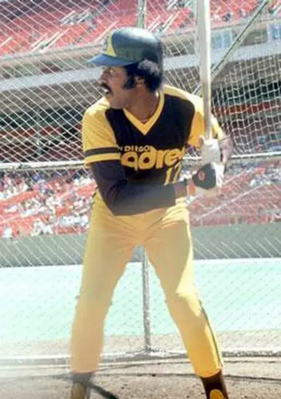 OSCAR GAMBLE San Diego Padres 1978 Away Majestic Baseball Throwback Jersey 