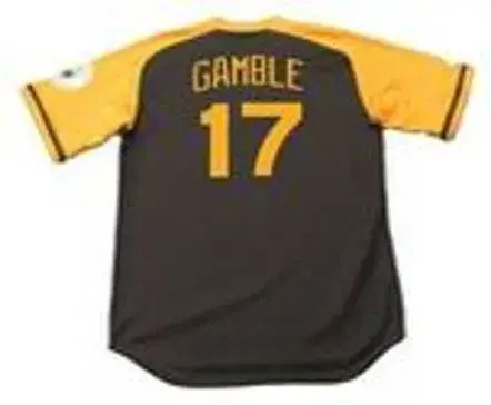 OSCAR GAMBLE San Diego Padres 1978 Away Majestic Baseball Throwback Jersey 