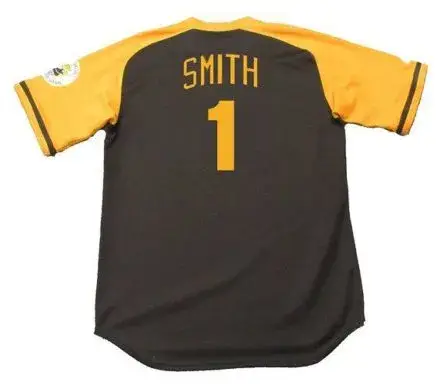 OZZIE SMITH San Diego Padres 1978 Away Majestic Baseball Throwback Jersey 