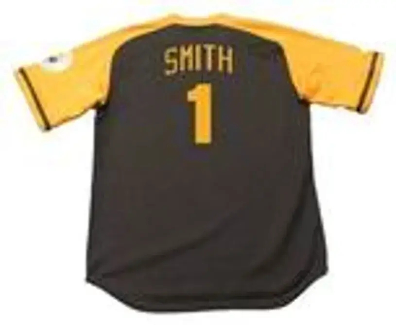 OZZIE SMITH San Diego Padres 1978 Away Majestic Baseball Throwback Jersey 