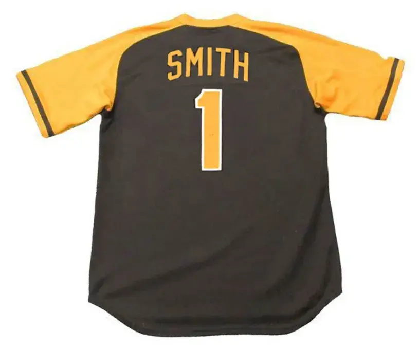 OZZIE SMITH San Diego Padres 1979 Away Majestic Baseball Throwback Jersey