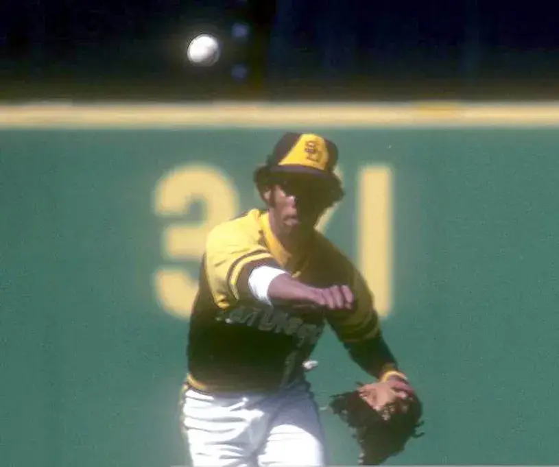 OZZIE SMITH San Diego Padres 1979 Away Majestic Baseball Throwback Jersey 