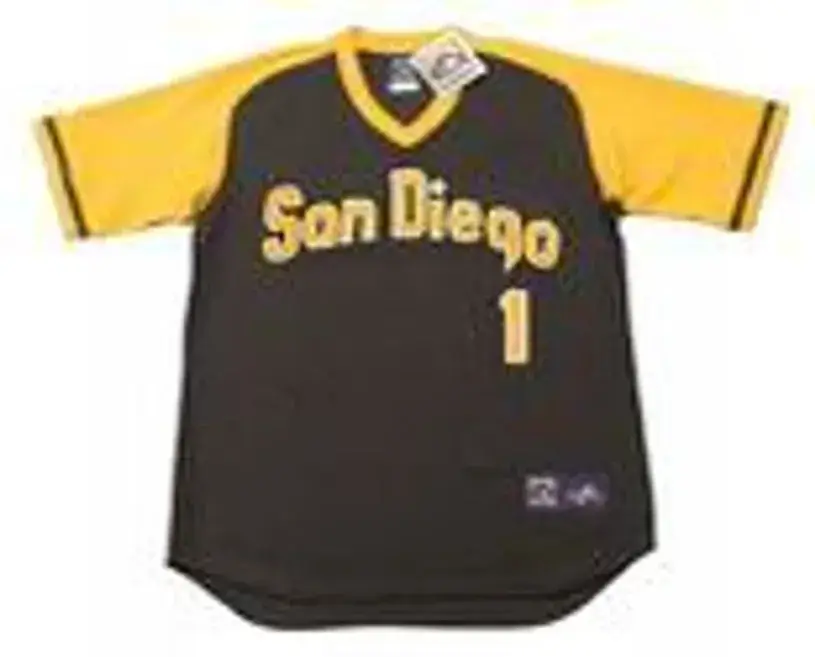 OZZIE SMITH San Diego Padres 1979 Away Majestic Baseball Throwback Jersey 