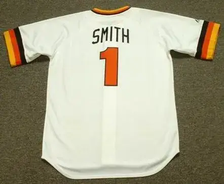 OZZIE SMITH San Diego Padres 1980 Majestic Cooperstown Throwback Home Baseball Jersey 