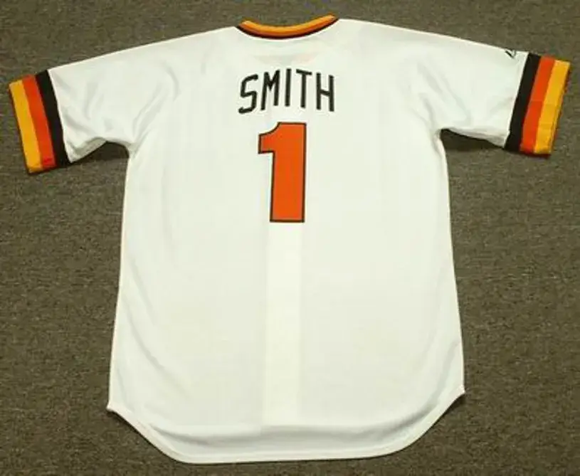 OZZIE SMITH San Diego Padres 1980 Majestic Cooperstown Throwback Home Baseball Jersey 