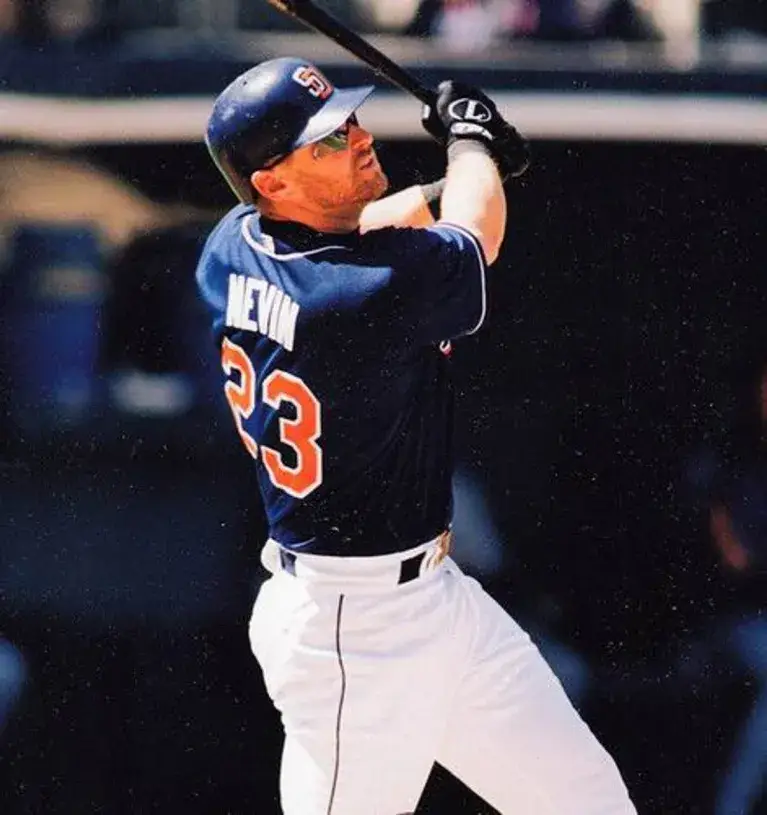 PHIL NEVIN San Diego Padres 1999 Majestic Throwback Alternate Baseball Jersey 