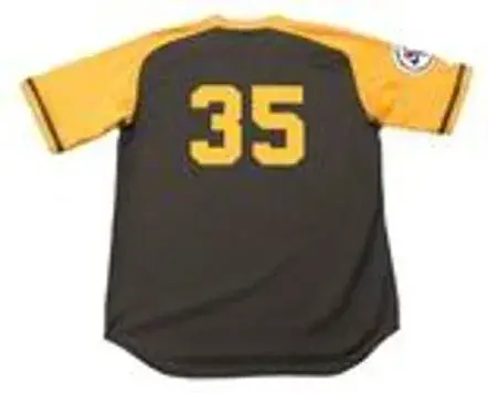 RANDY JONES San Diego Padres 1976 Away Majestic Baseball Throwback Jersey 
