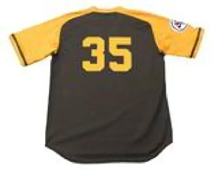 RANDY JONES San Diego Padres 1976 Away Majestic Baseball Throwback Jersey 