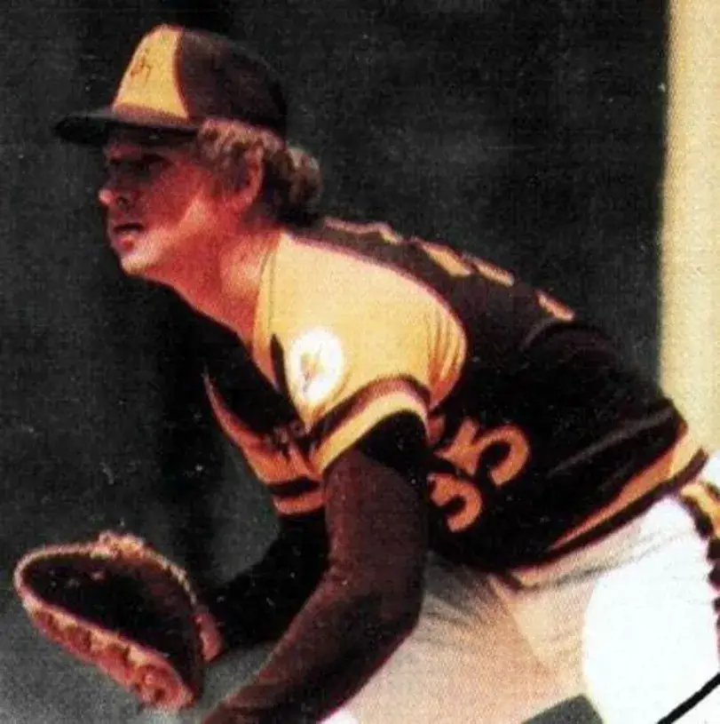 RANDY JONES San Diego Padres 1978 Away Majestic Baseball Throwback Jersey 