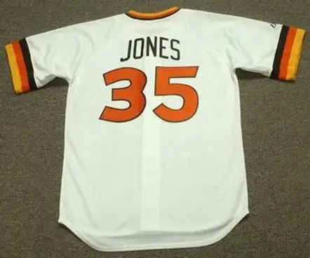 RANDY JONES San Diego Padres 1980 Majestic Cooperstown Throwback Home Baseball Jersey 