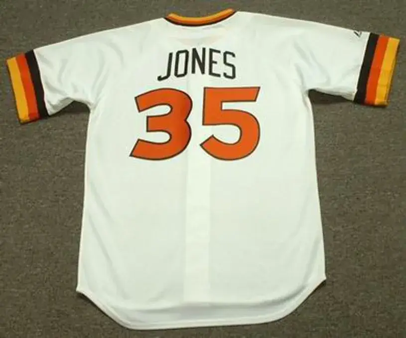 RANDY JONES San Diego Padres 1980 Majestic Cooperstown Throwback Home Baseball Jersey 