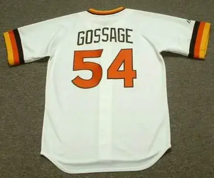RICH GOSSAGE San Diego Padres 1984 Majestic Cooperstown Throwback Home Baseball Jersey 