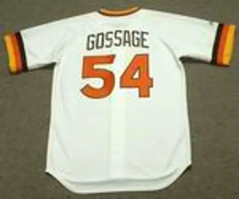 RICH GOSSAGE San Diego Padres 1984 Majestic Cooperstown Throwback Home Baseball Jersey 