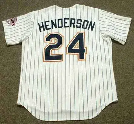 RICKEY HENDERSON San Diego Padres 1996 Home Majestic Throwback Baseball Jersey 