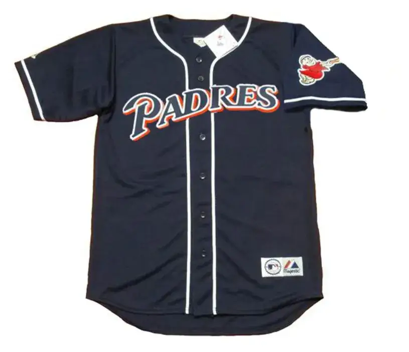 RICKEY HENDERSON San Diego Padres 1997 Alternate Majestic Baseball Throwback Jersey
