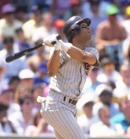 ROBERTO ALOMAR San Diego Padres 1989 Away Majestic Throwback Baseball Jersey 