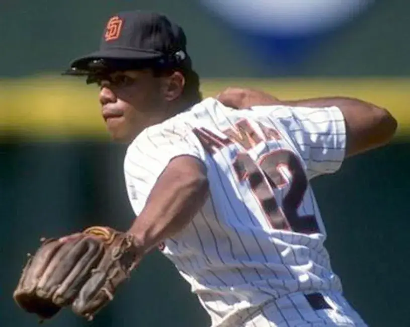 ROBERTO ALOMAR San Diego Padres 1989 Home Majestic Throwback Baseball Jersey 