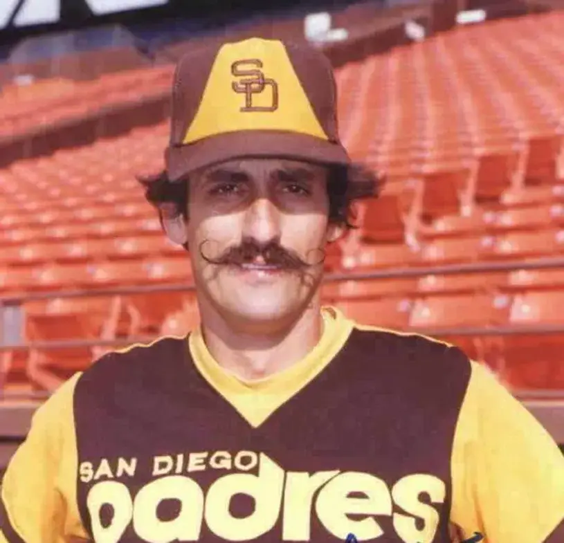 ROLLIE FINGERS San Diego Padres 1978 Majestic Cooperstown Away Baseball Jersey 