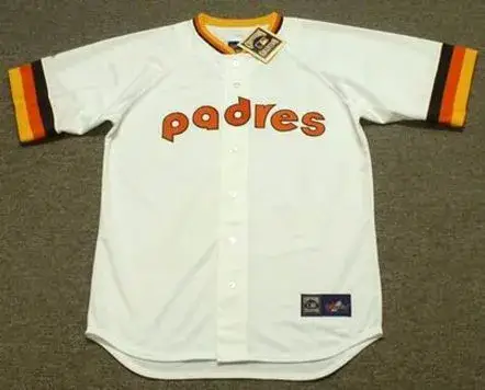 ROLLIE FINGERS San Diego Padres 1980 Majestic Cooperstown Throwback Home Baseball Jersey