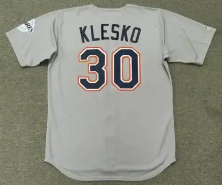 RYAN KLESKO San Diego Padres 2001 Away Majestic Baseball Throwback Jersey 