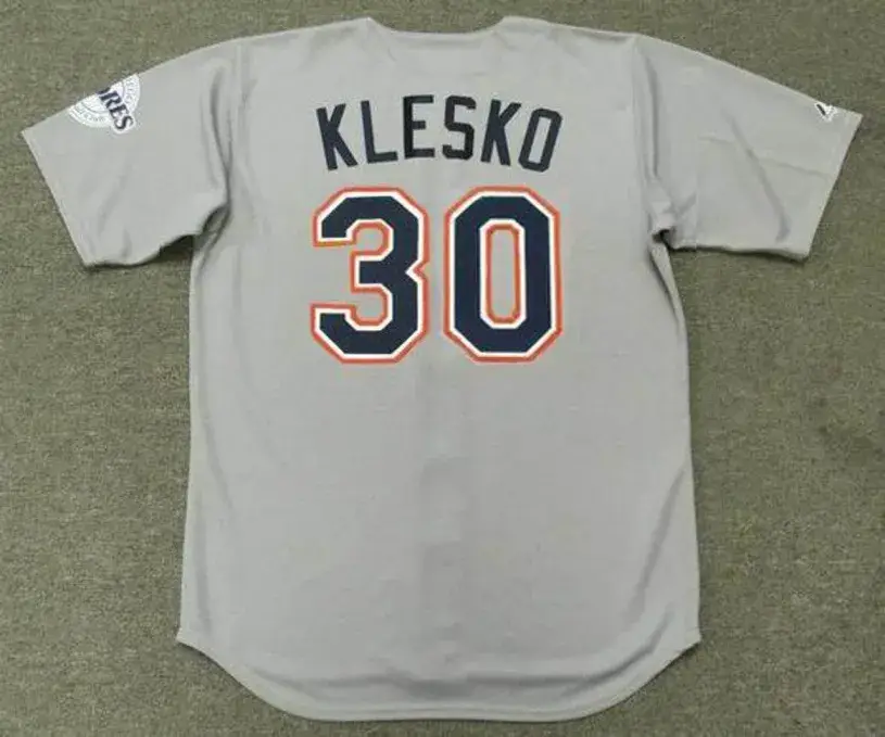 RYAN KLESKO San Diego Padres 2001 Away Majestic Baseball Throwback Jersey 