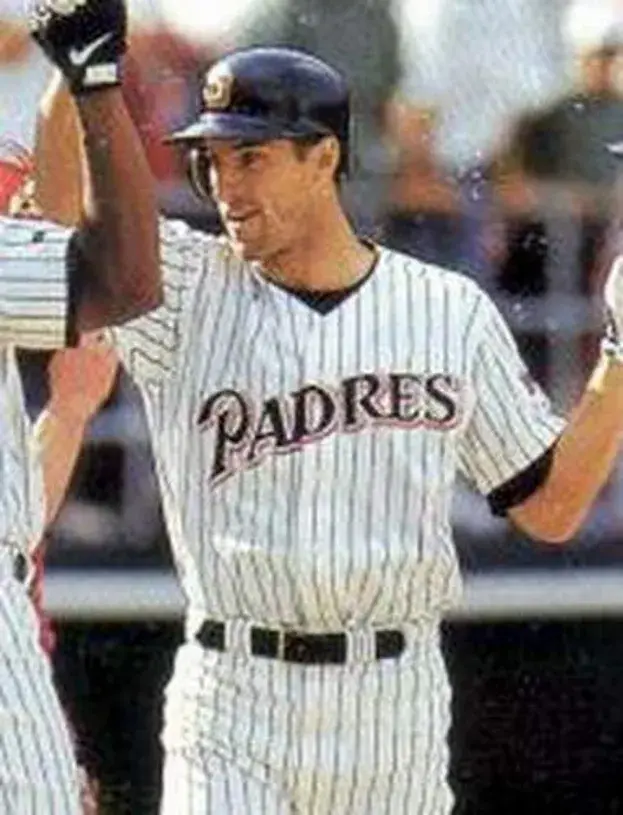 STEVE FINLEY San Diego Padres 1996 Home Majestic Throwback Baseball Jersey 