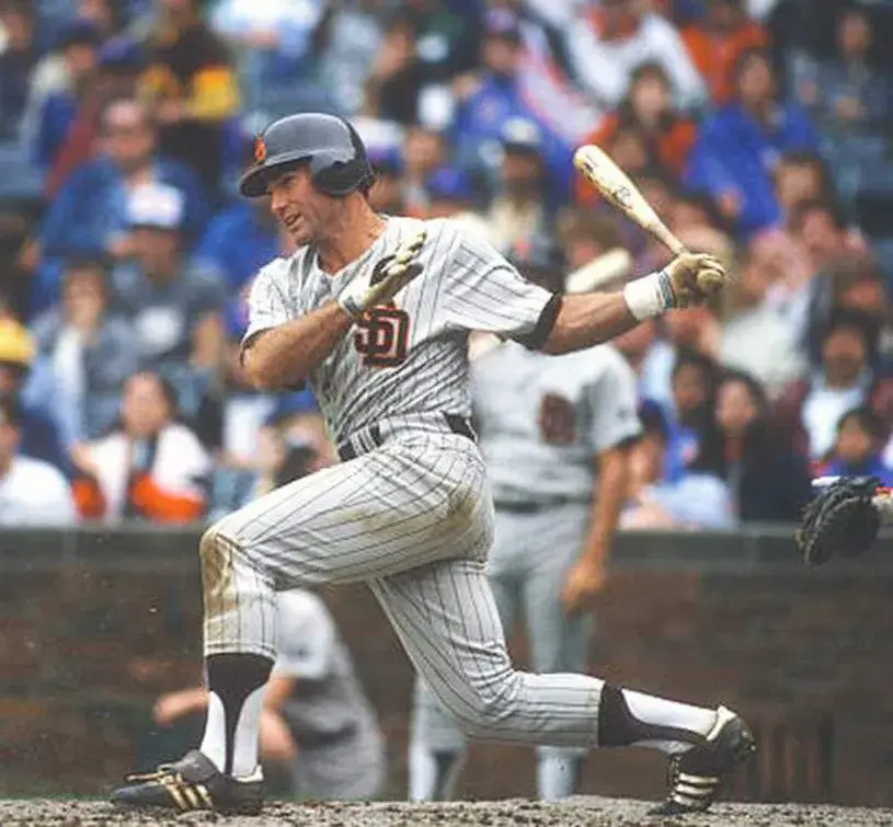 STEVE GARVEY San Diego Padres 1986 Away Majestic Throwback Baseball Jersey 