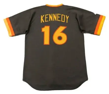 TERRY KENNEDY San Diego Padres 1984 Majestic Cooperstown Away Baseball Jersey 