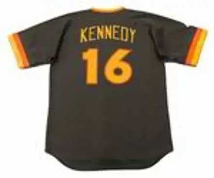 TERRY KENNEDY San Diego Padres 1984 Majestic Cooperstown Away Baseball Jersey 